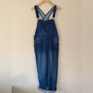 Free People Ziggy Blue Denim Overalls, sz SM